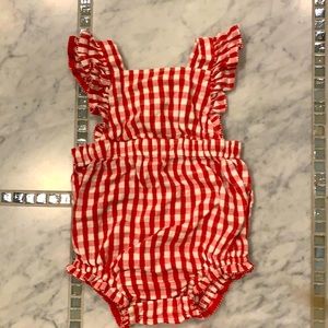 Toddler girl bubble romper